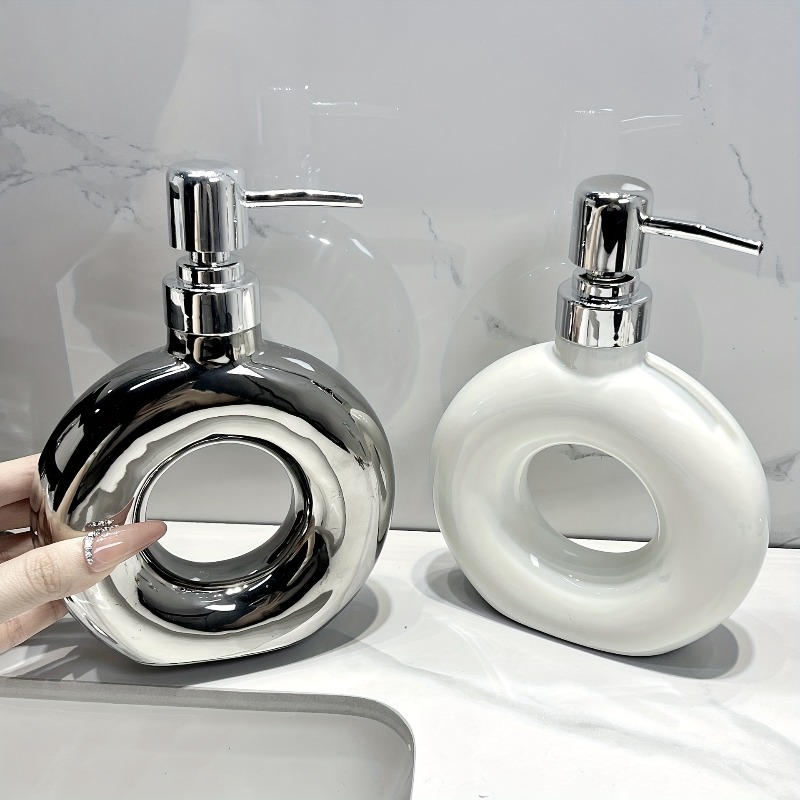 Home Bathroom Soap Dispenser - 1 stks Creatieve Keramische Zeepdispenser Badkamer