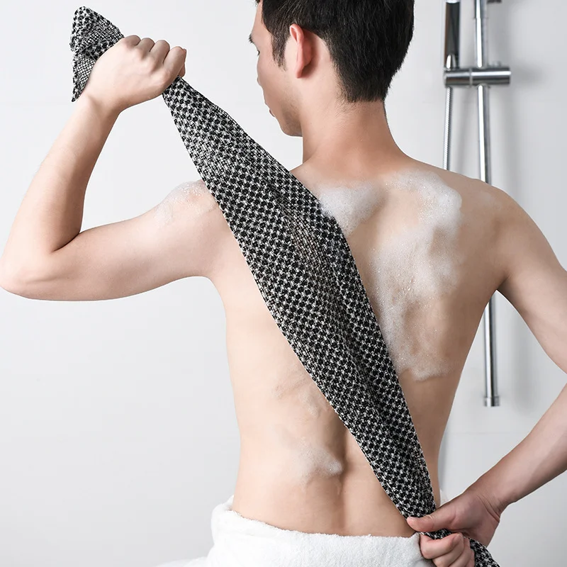 Home Bathroom Cleaning Machine - Japanse wrijvende washandje Nylon badhanddoekborstel Exfoliërende