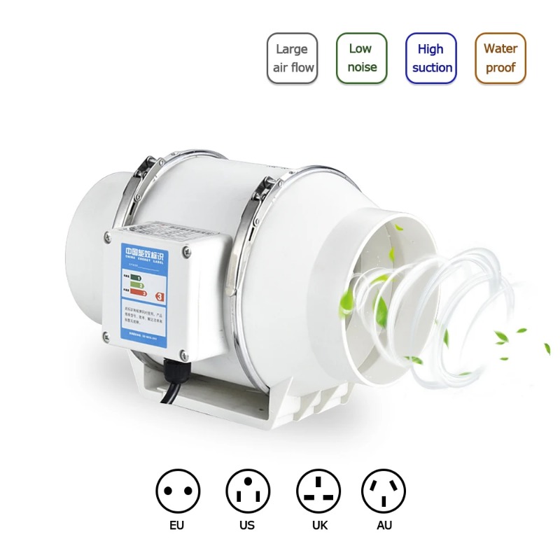 Home Bathroom Ventilation - 3 inch 4 inch 5 inch