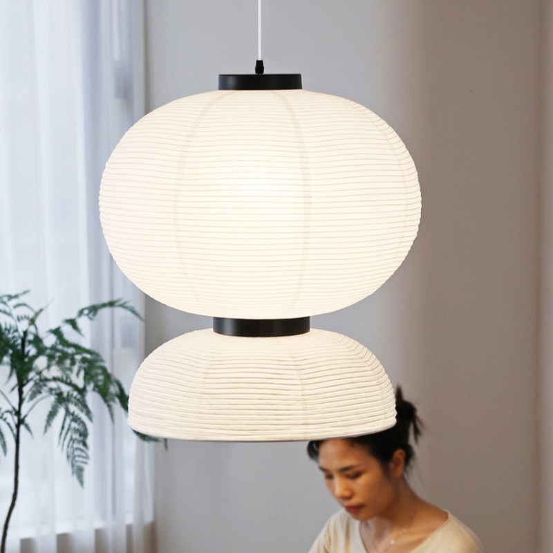 Japanese Home Bathroom Design - Japanse Wabi-Sabi-stijl restaurant/homestay rijstpapier LED hanglamp