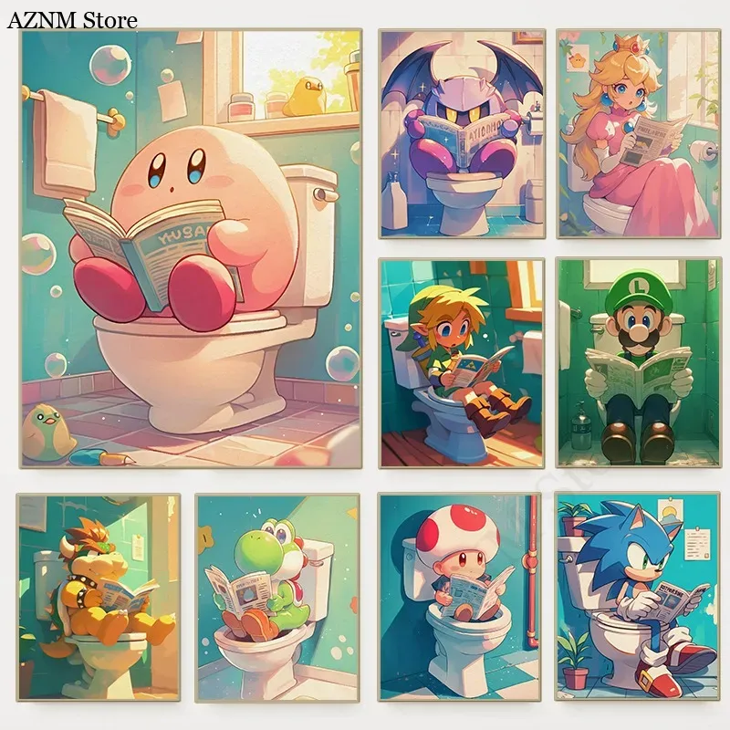 Grappige Badkamer Cartoon Vide - Home Bathroom Toilet recensie en prijs
