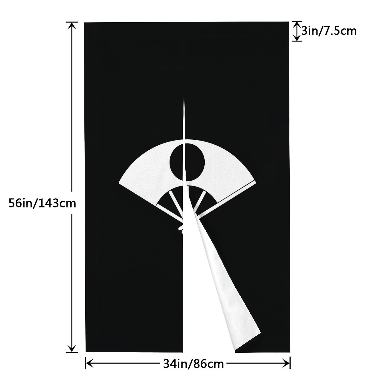 1pc deurgordijn in Japanse sti - Japanese Home Bathroom Design recensie en prijs