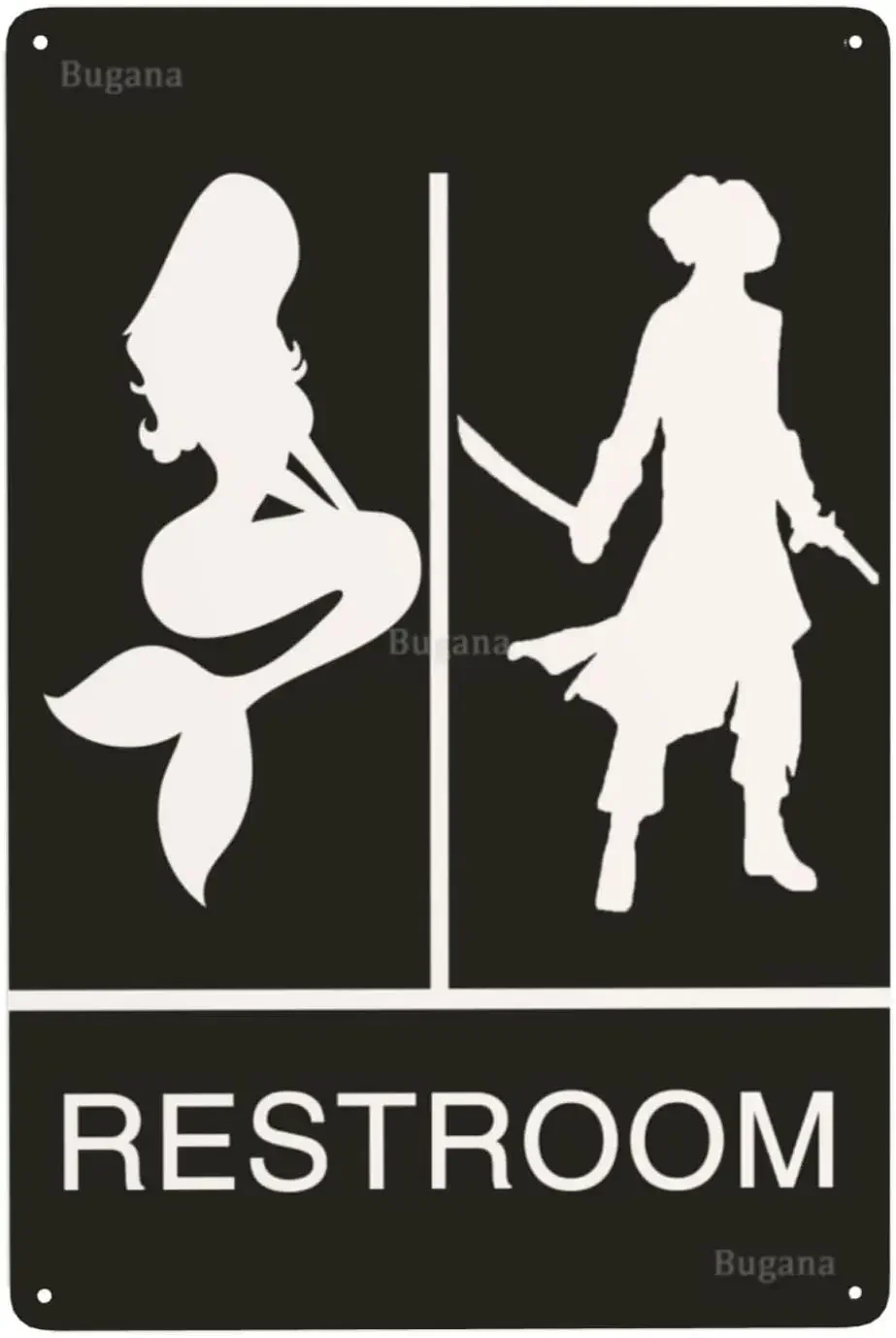 Zeemeermin Piraten Toilet Vint - Home Bathroom Signs recensie en prijs