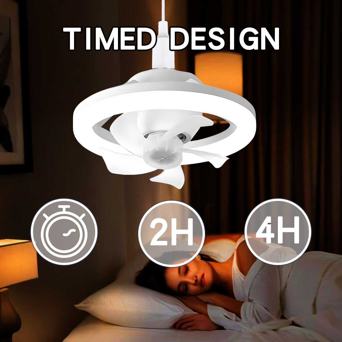 360 ° Roterende E27 plafondven - Home Bathroom Ventilation recensie en prijs