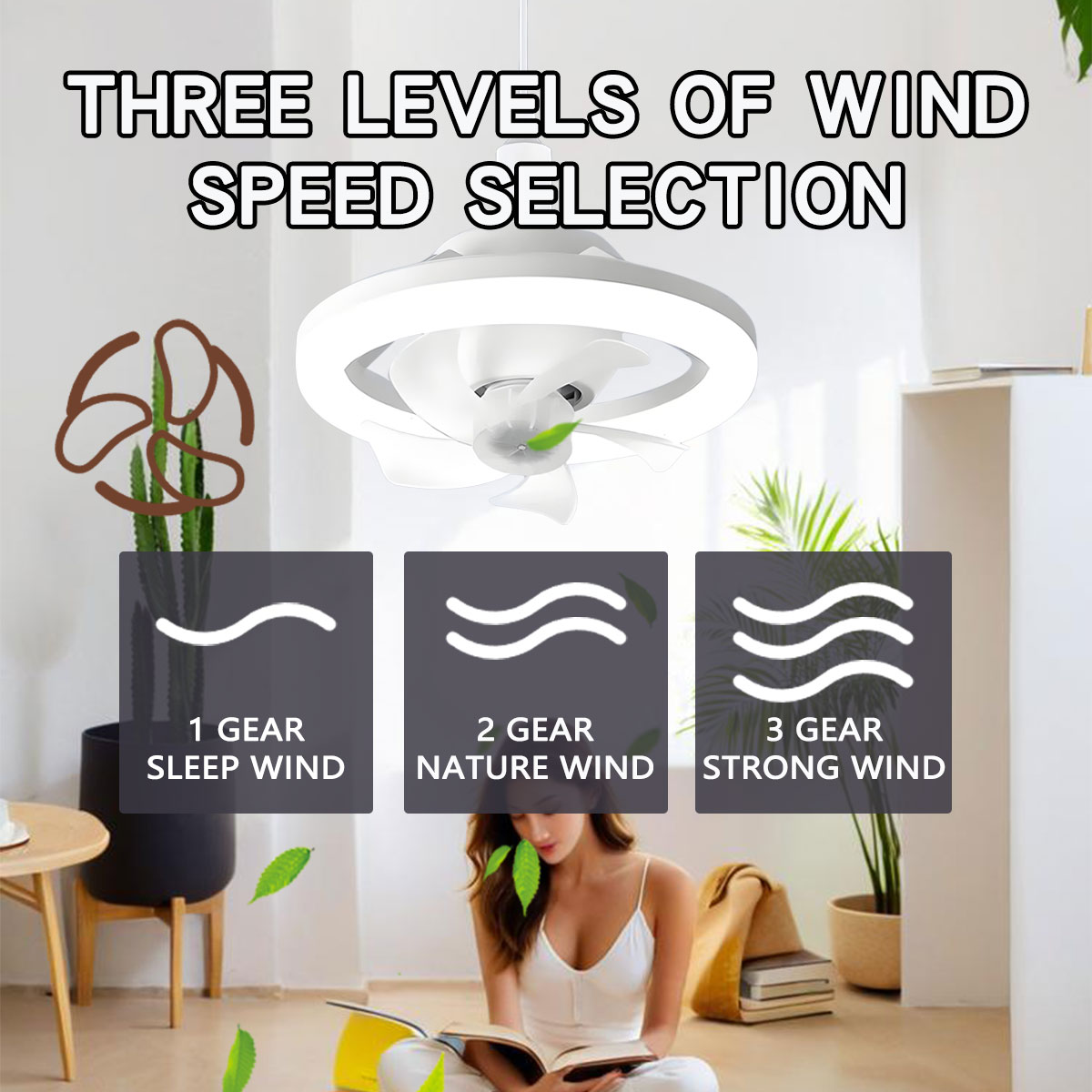 360 ° Roterende E27 plafondven - Home Bathroom Ventilation recensie en prijs