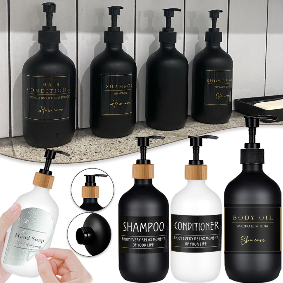 500ml Zeepdispenserfles Shampo - Home Bathroom Soap Dispenser recensie en prijs