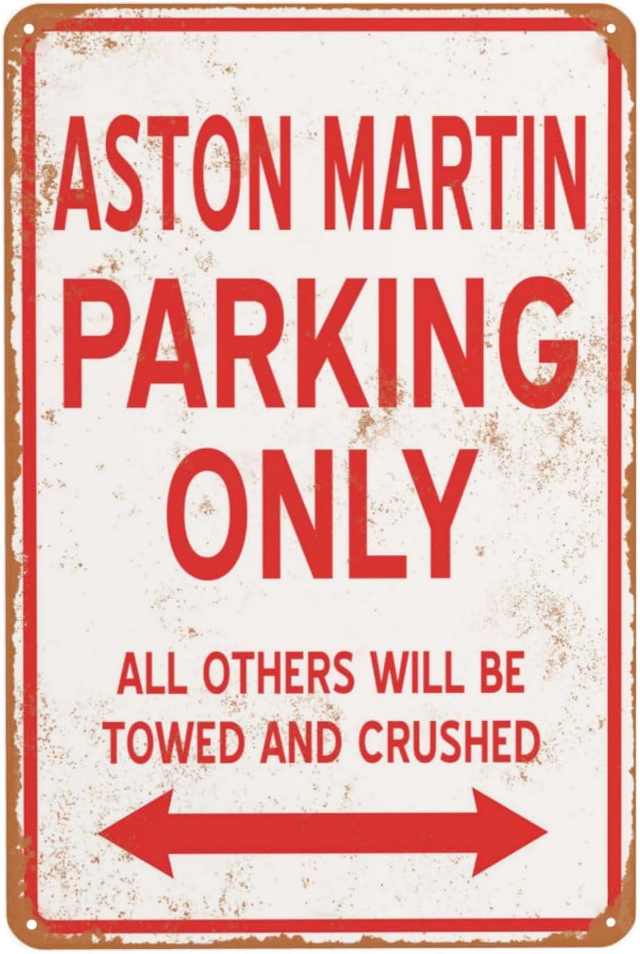 Vintage metalen bord Aston Par - Home Bathroom Signs recensie en prijs